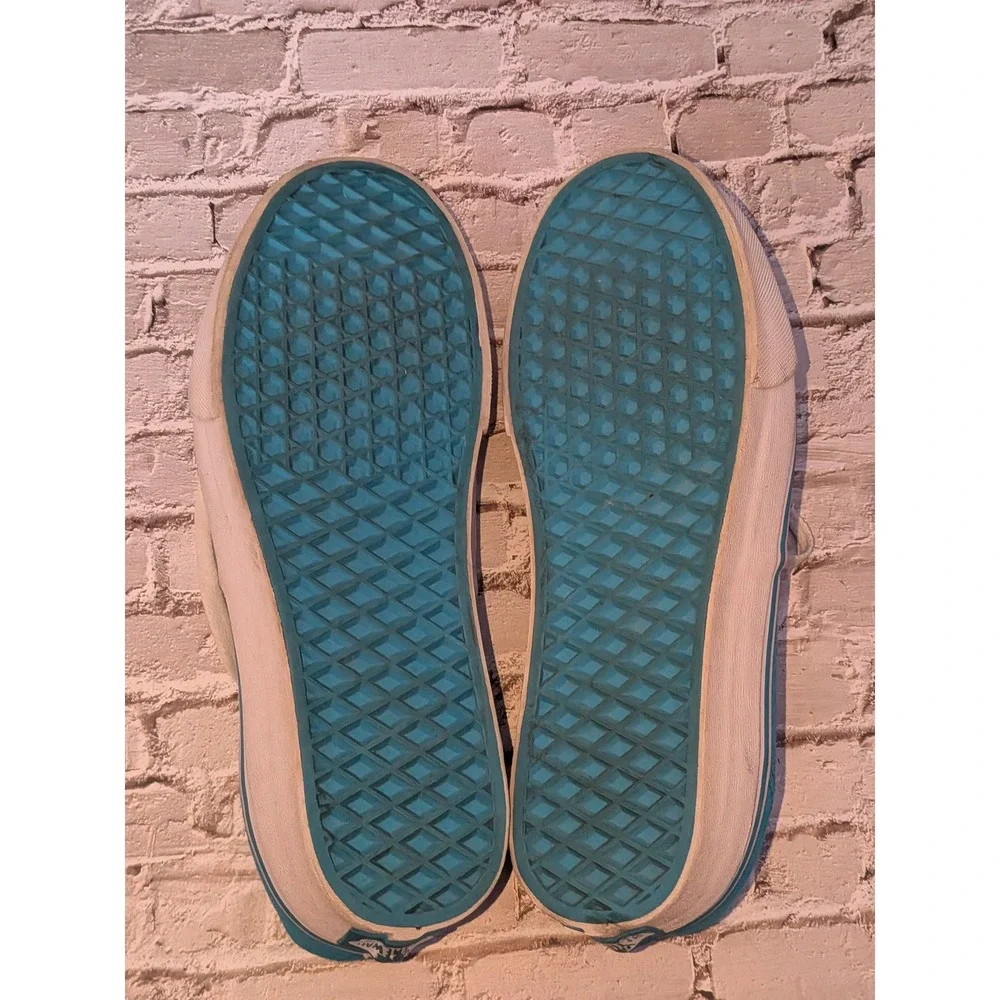 Vans Authentic Bright Blue Canvas Low Top Skate Sneakers Mens 8 Women 9.5